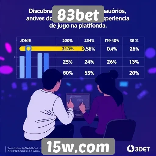 Estatísticas de usuários ativos no 83bet